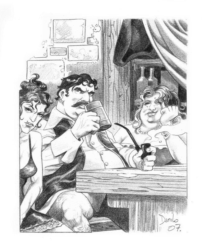Pirates of Freeport
Pencil illustration.