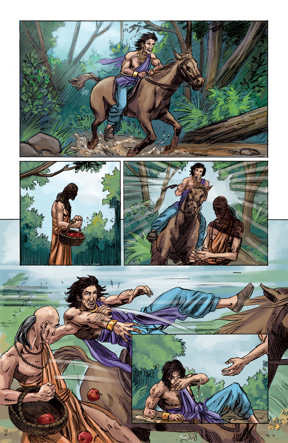 Scions of the Cursed King #2
Page 9, color by Vivek Goel