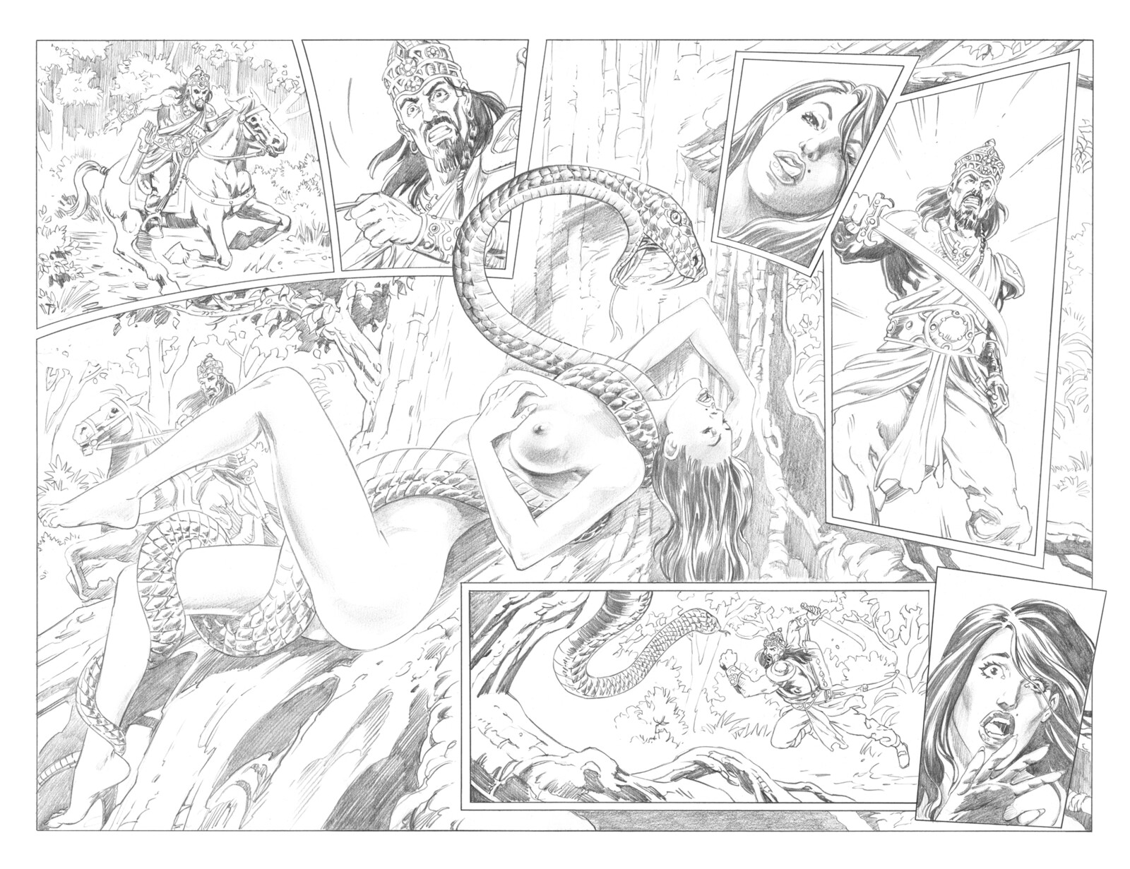 Scions of the Cursed King
Pages 12-13 pencils.