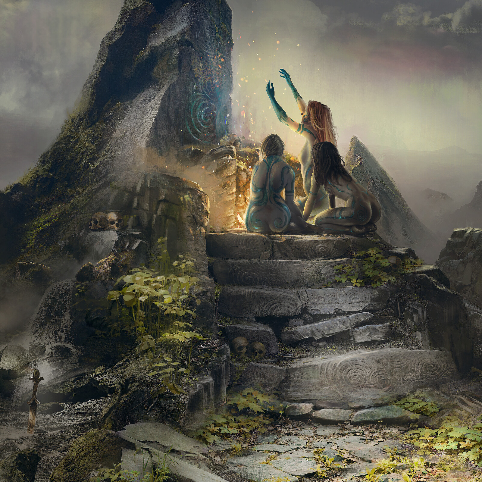 Details 2 - The named goddess sisters.