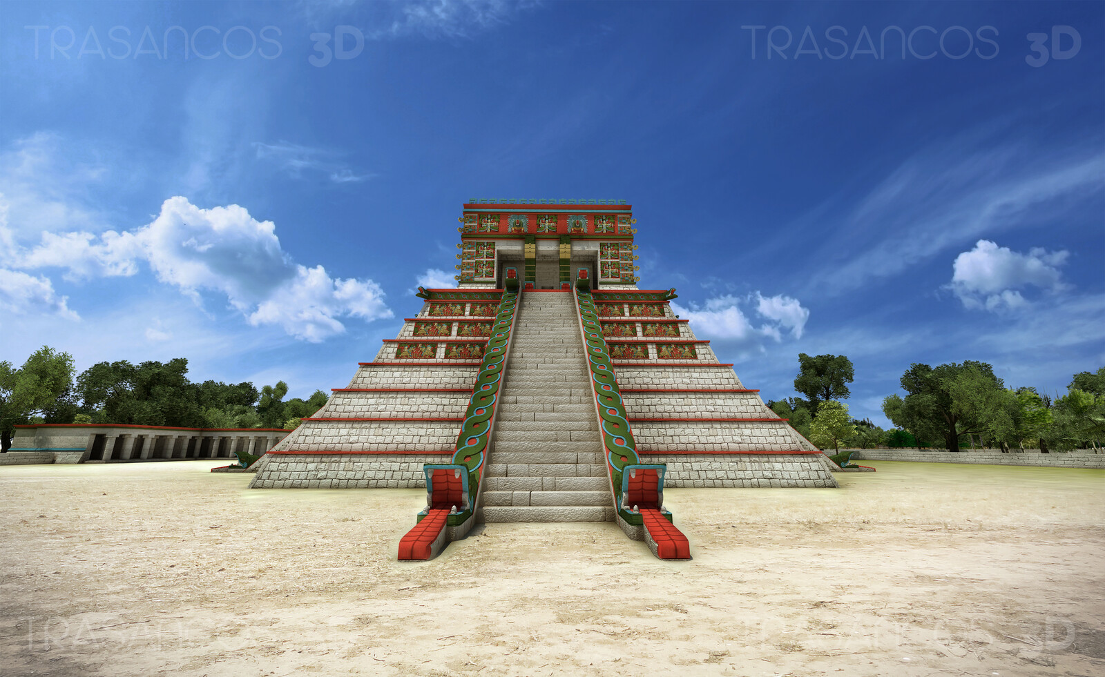 Osario pyramid in Chichen Itza.
Modeled in collaboration with:
- Andrés Armesto
