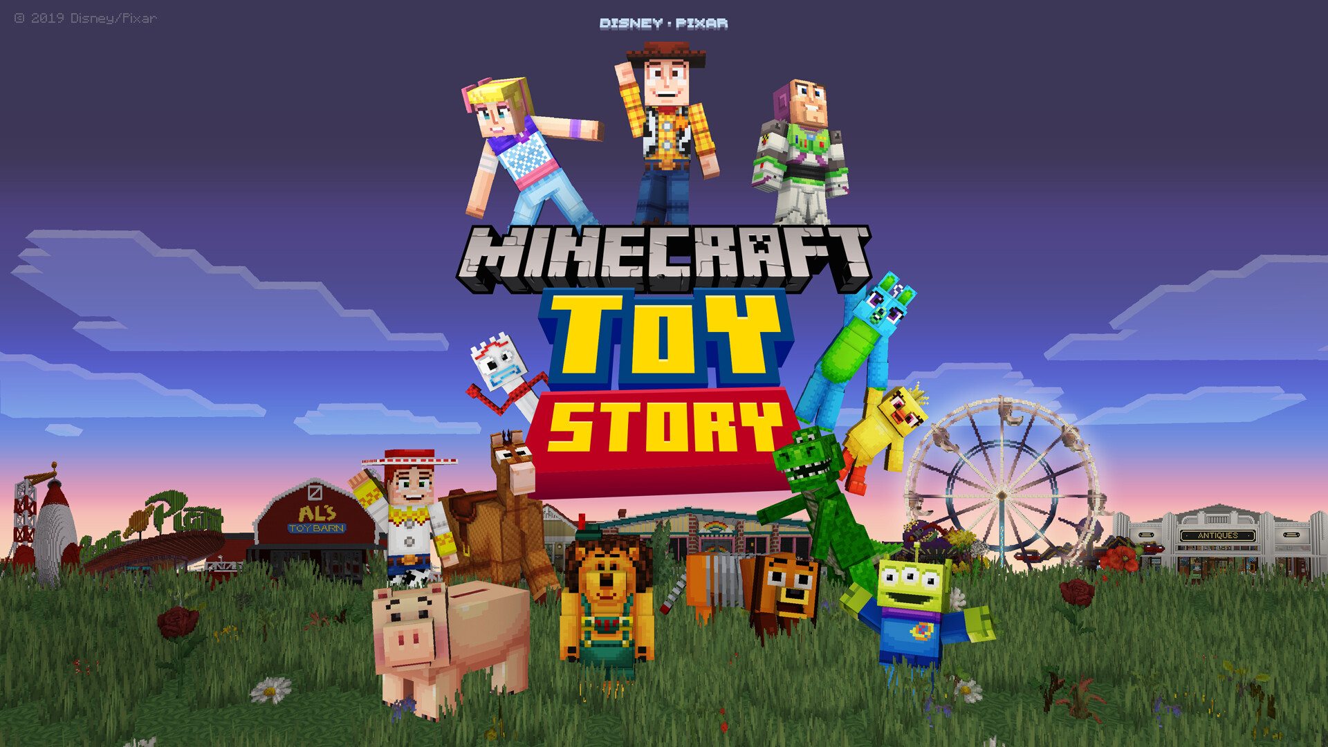 Artstation Minecraft Mash Up Toy Story