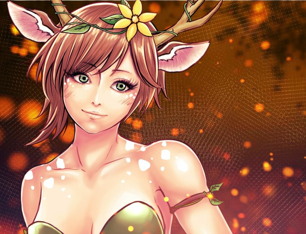 Artstation Deer Girl Kotchi Yuuki Yi ren zhi xia (一人之下, literally: artstation deer girl kotchi yuuki