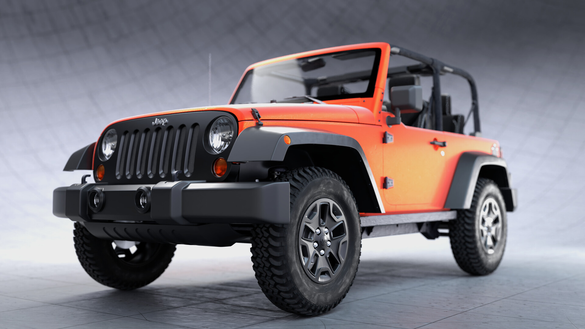 ArtStation Jeep Wrangler Modeling and Shading