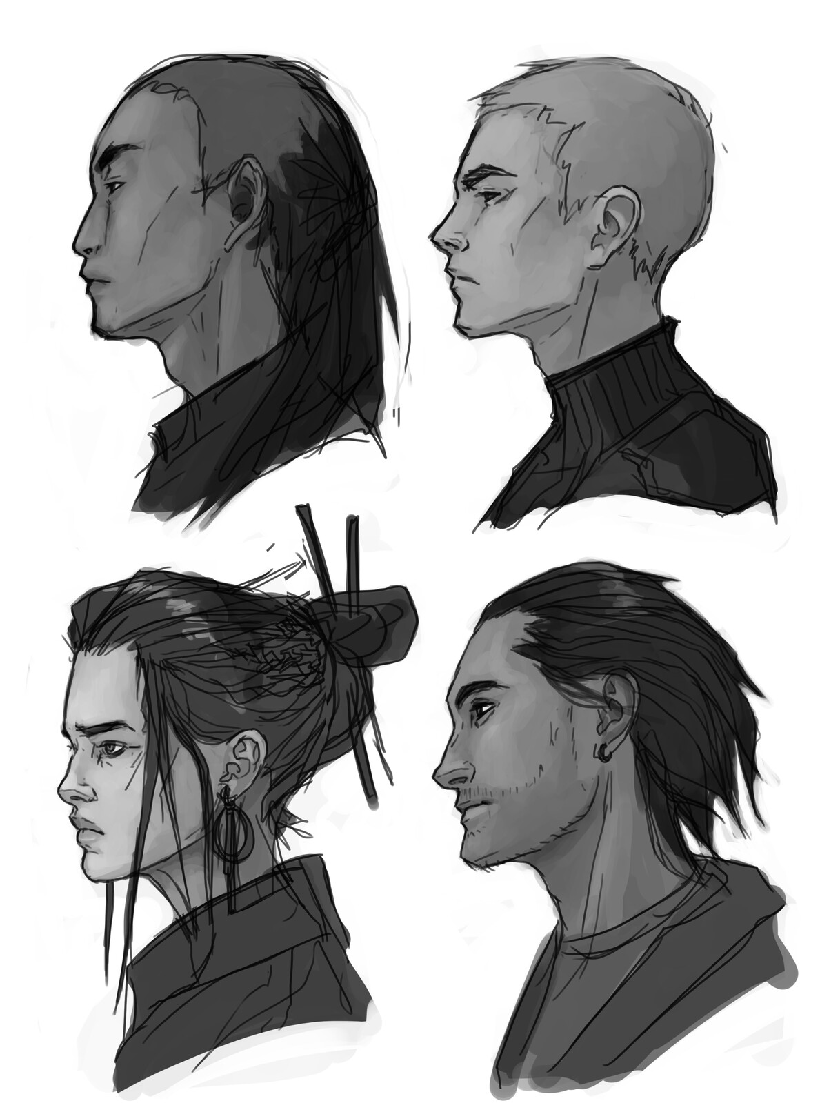 Four thieves from District 808 - Characters played by me and my friends in the game Fading Suns.
