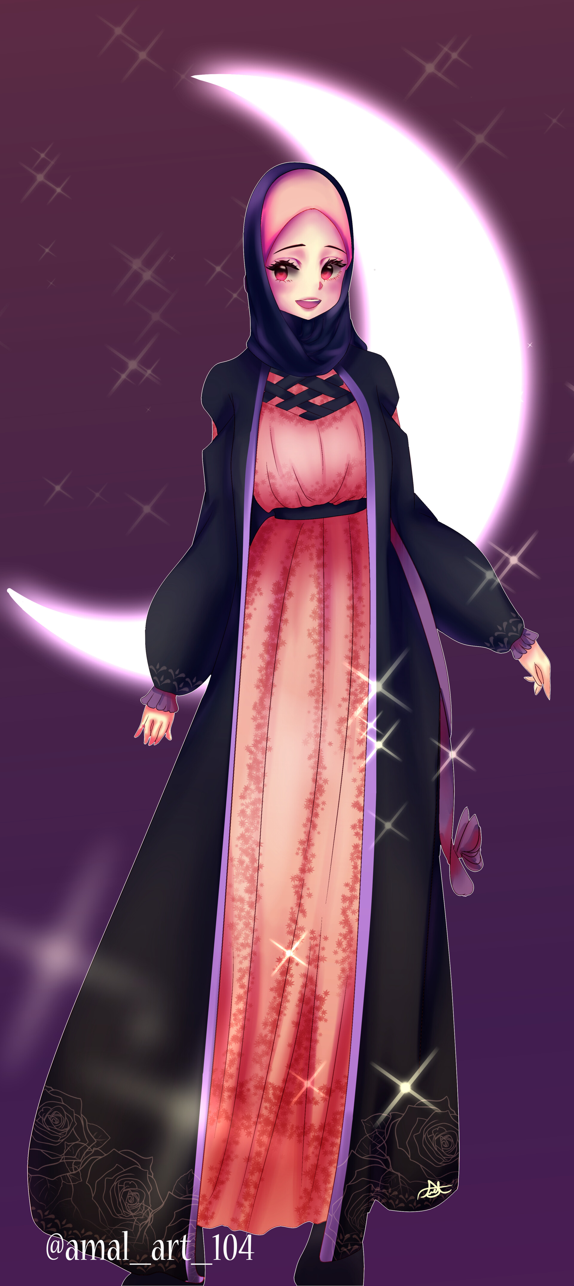 Amal Ahmad hijab anime girl
