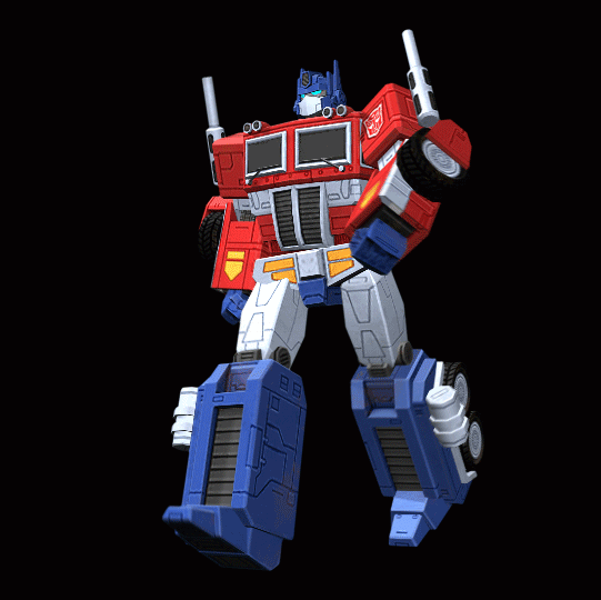 Optimus Prime walk. The main walk shared across all characters.