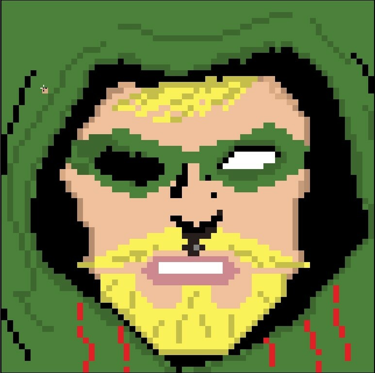 Serhat Pehlivan Green Arrow Pixel Art This is a book full of art. serhat pehlivan green arrow pixel art