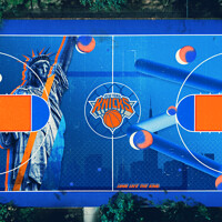 Artstation Miami Vice Heat Basketball Court Terry Soleilhac