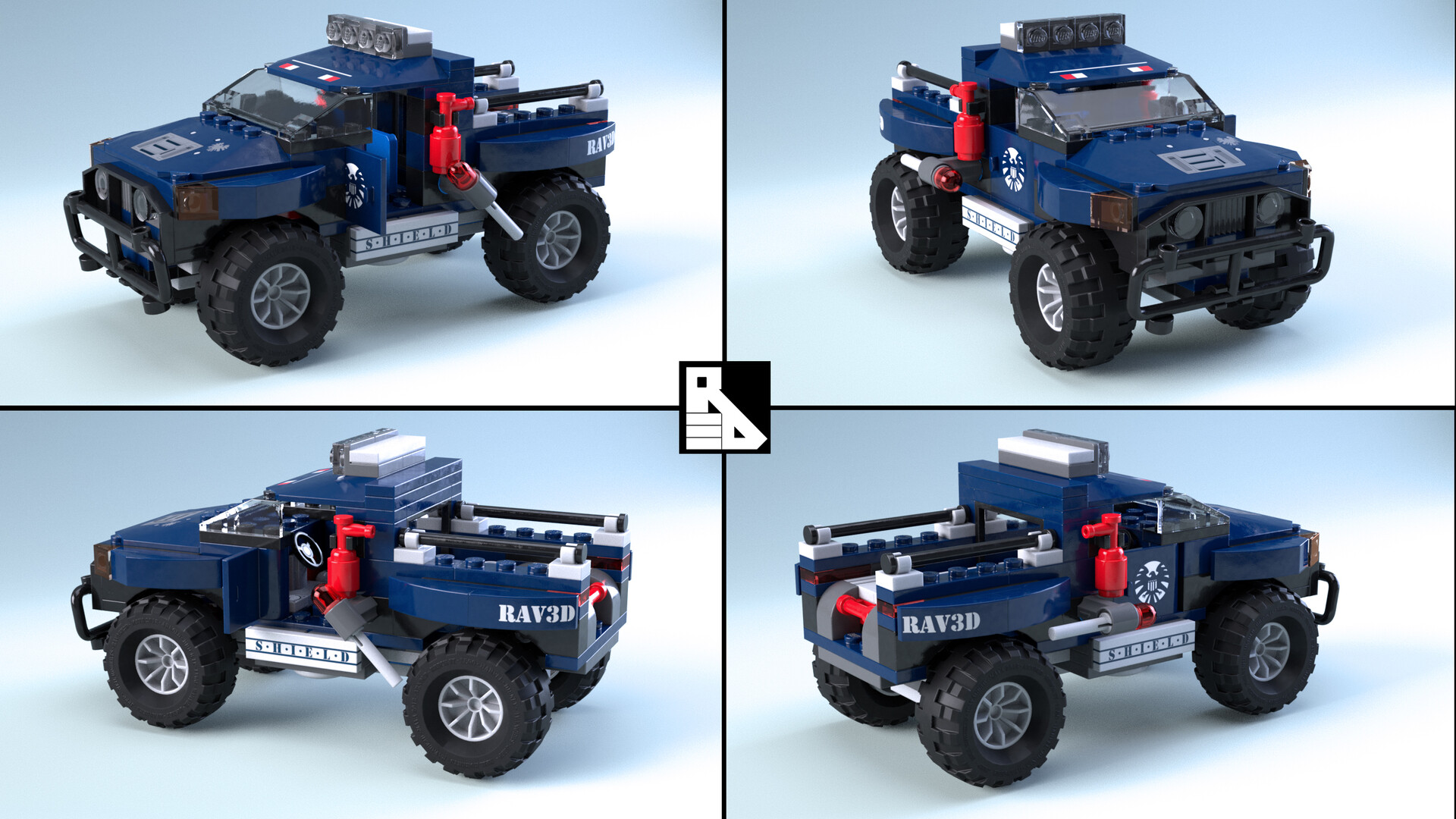 lego avengers jeep