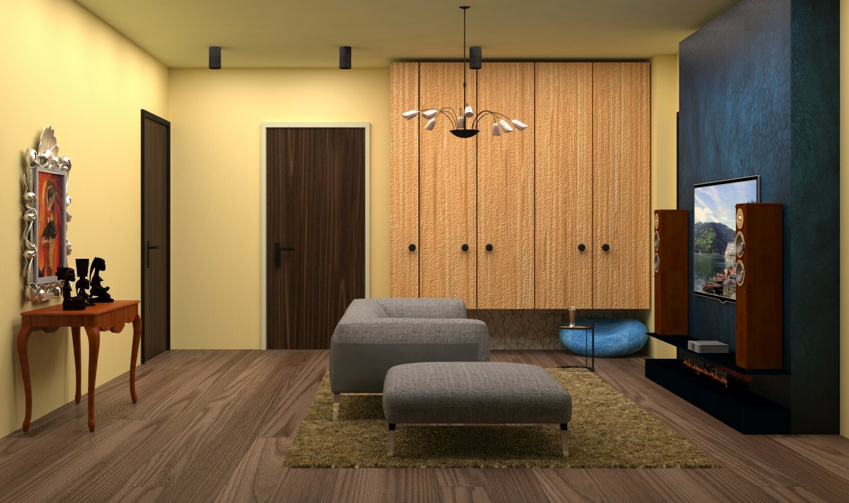 Artstation Drawing Room Interior Made In 3ds Max By Mayank