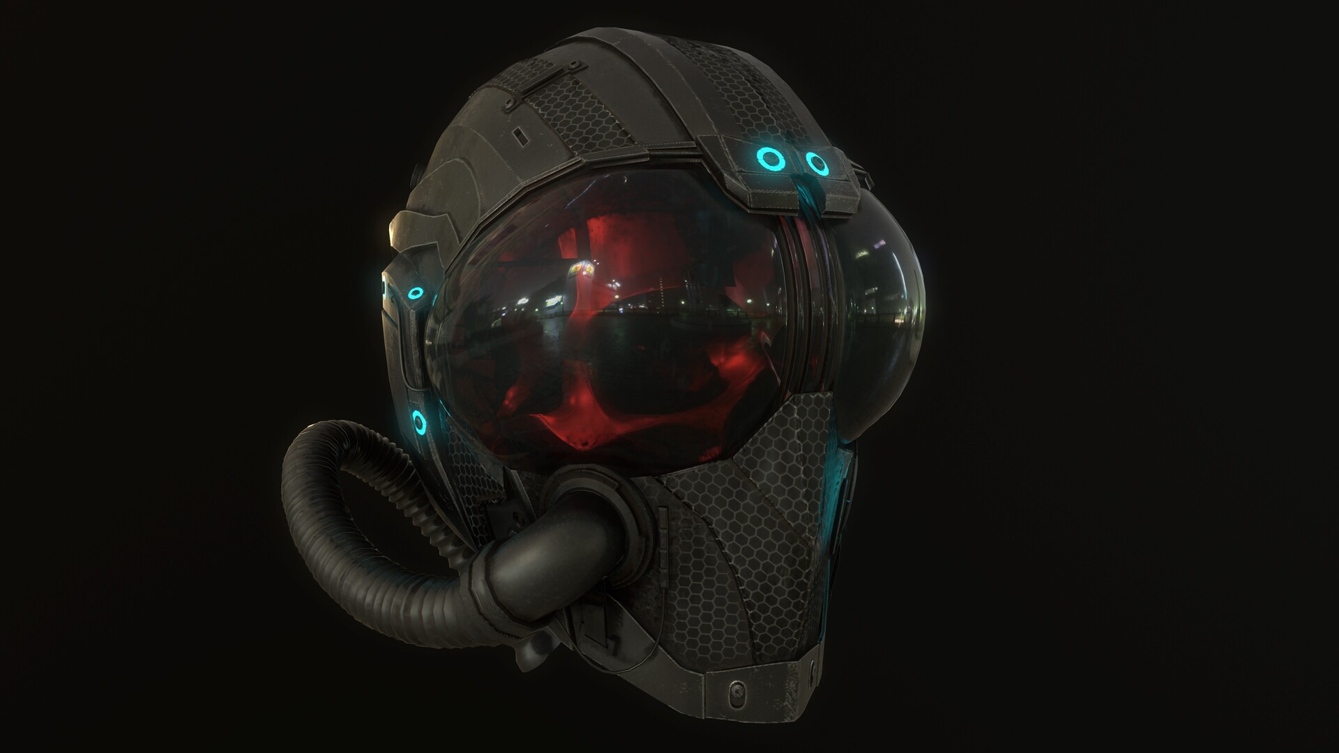 Шлем пилота Sci Fi