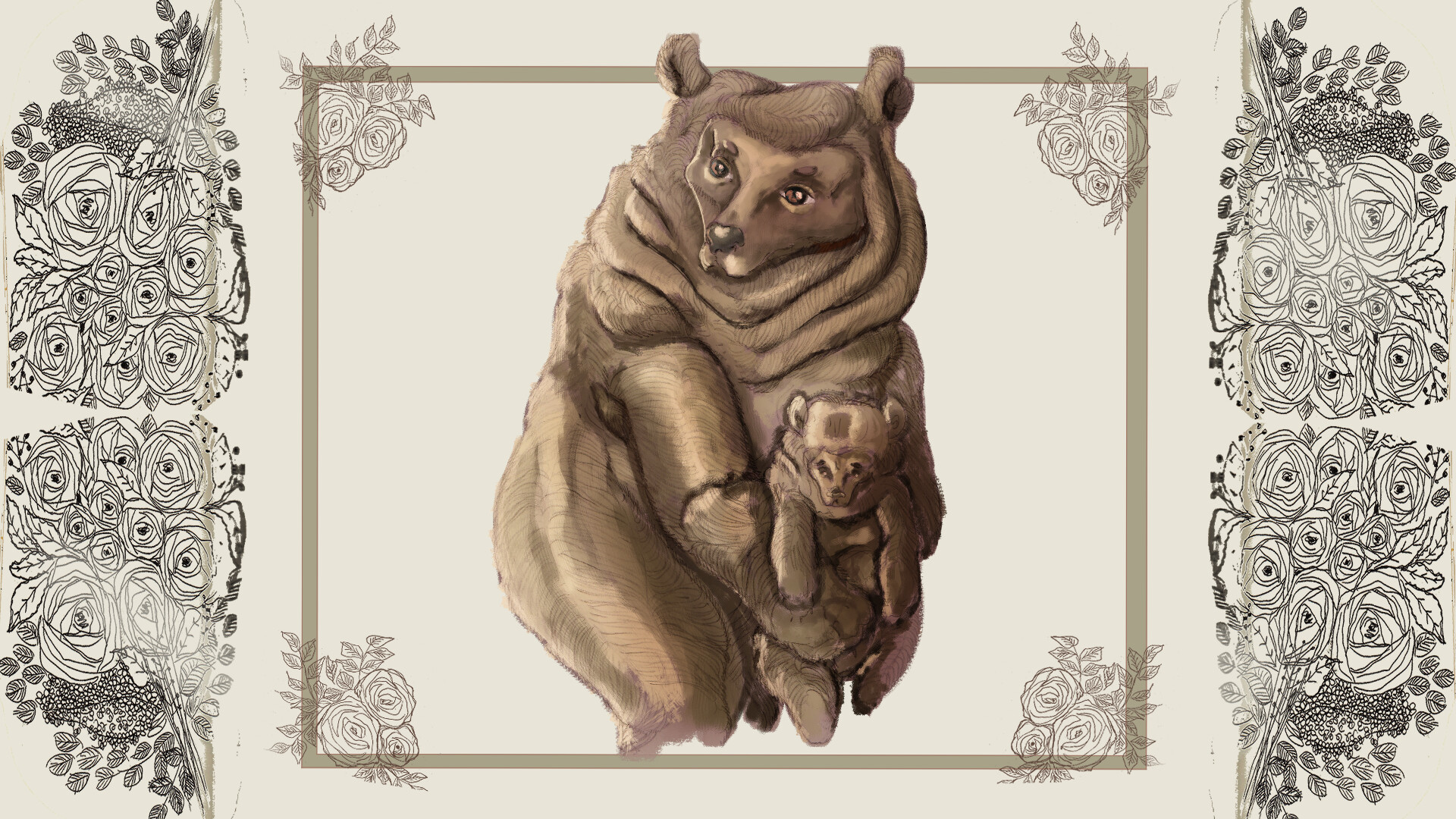 Artstation Mama Bear Desktop Wallpaper George Tselebis