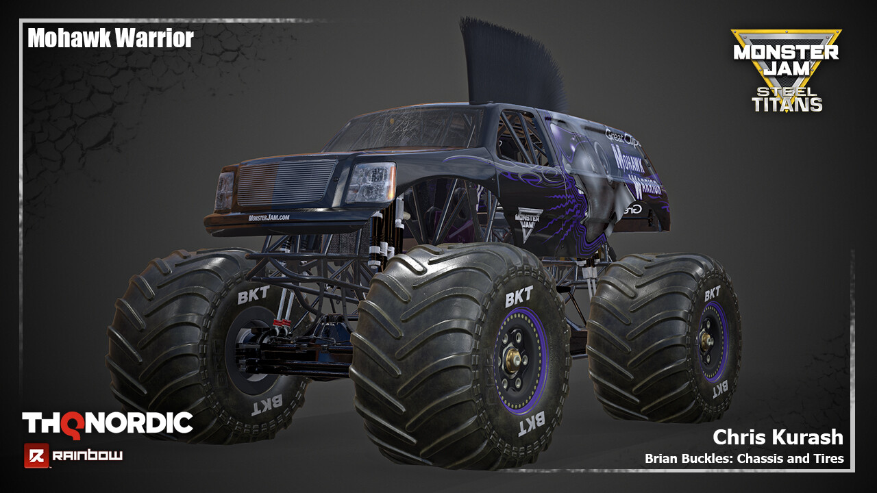 Chris Kurash Monster Jam Steel Titans Mohawk Warrior