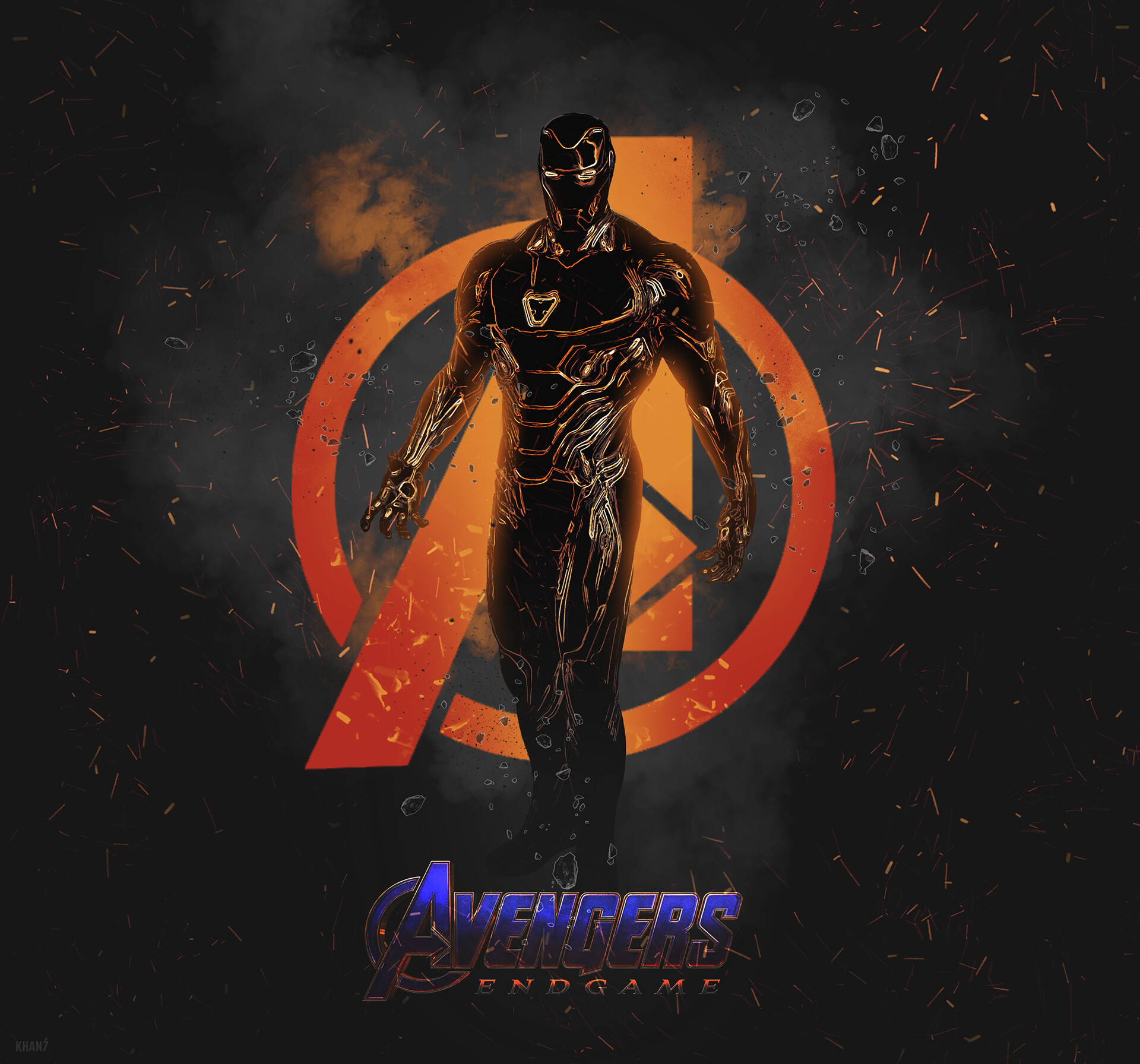 Artstation Avengers Endgame Iron Man Character Poster Black Suit Arafat Khan