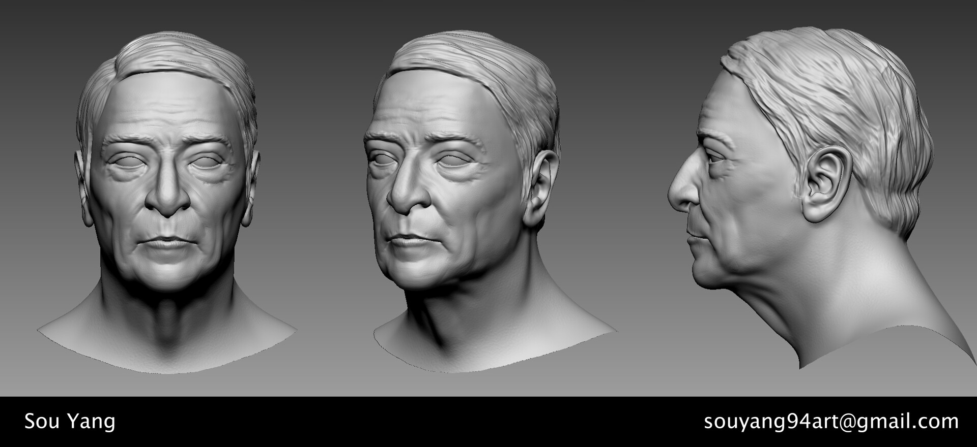 Artstation Head Bust Sou Yang