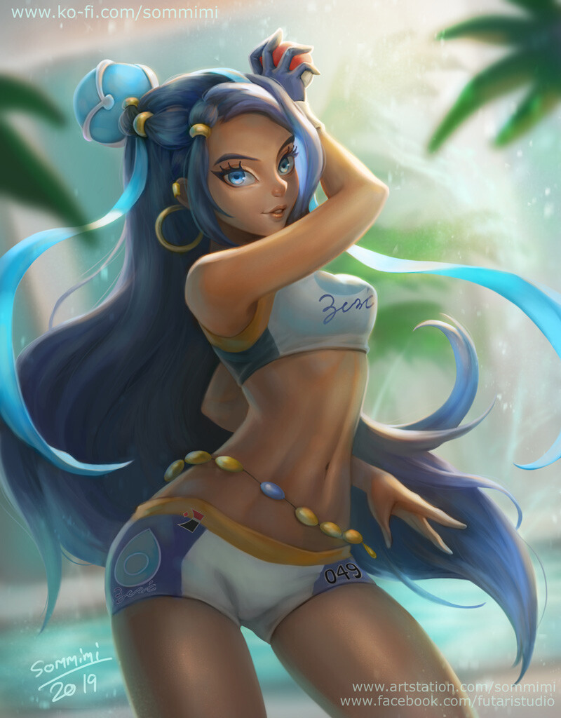 Artstation Nessa Fan Art From Pokémon Sword And Shield
