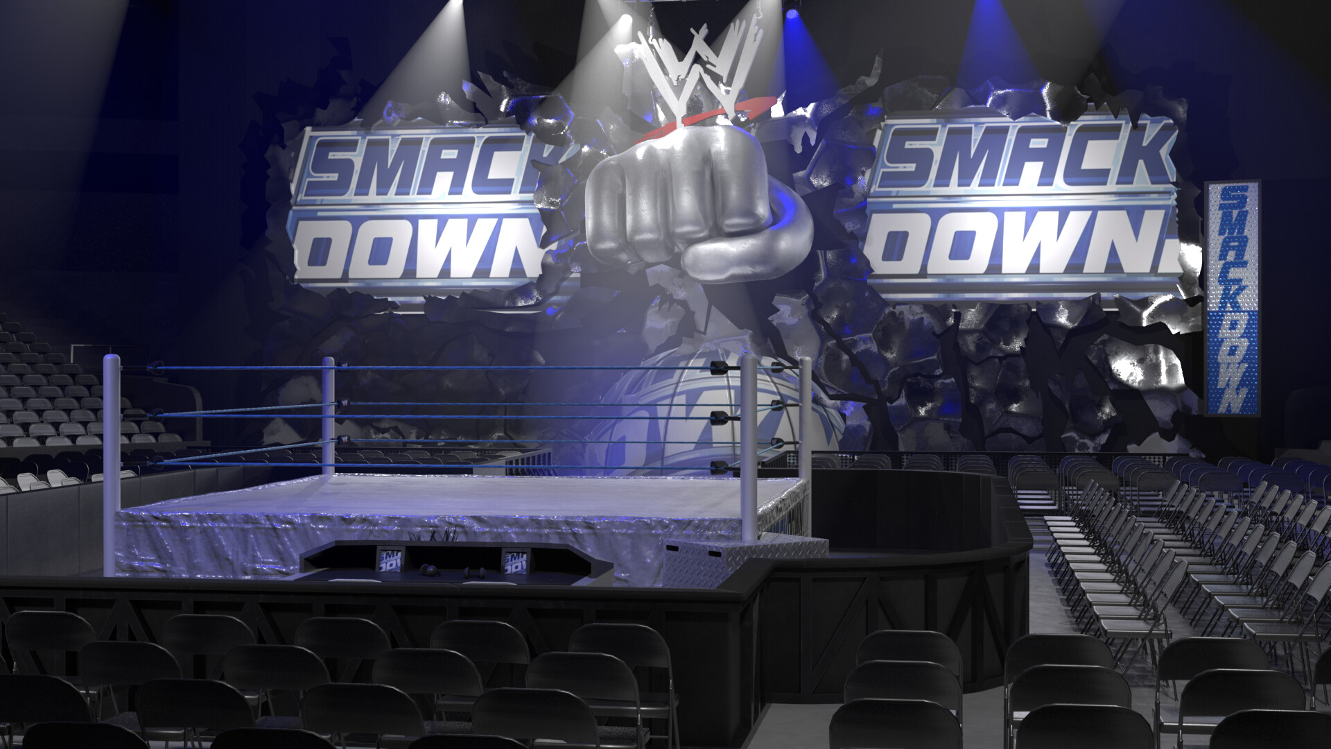 wwe smackdown fist arena