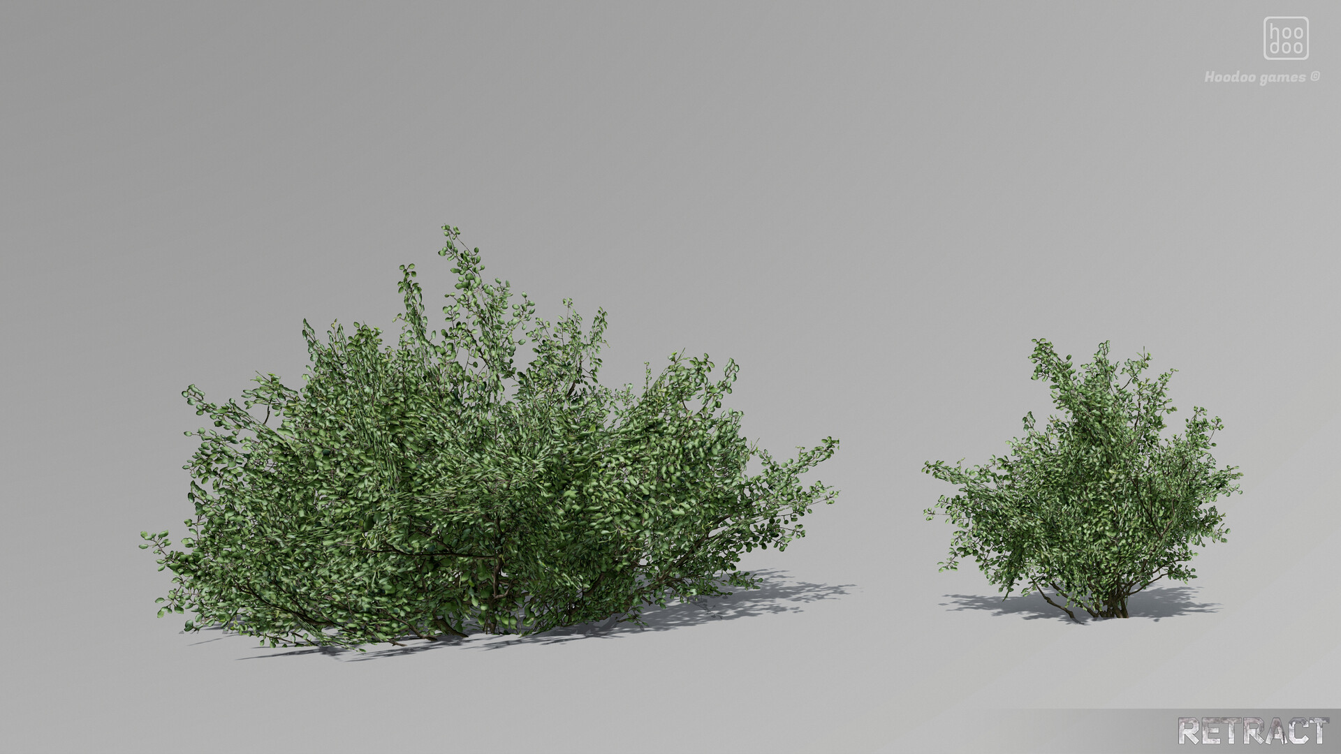 ArtStation - Game vegetation - green shrubs