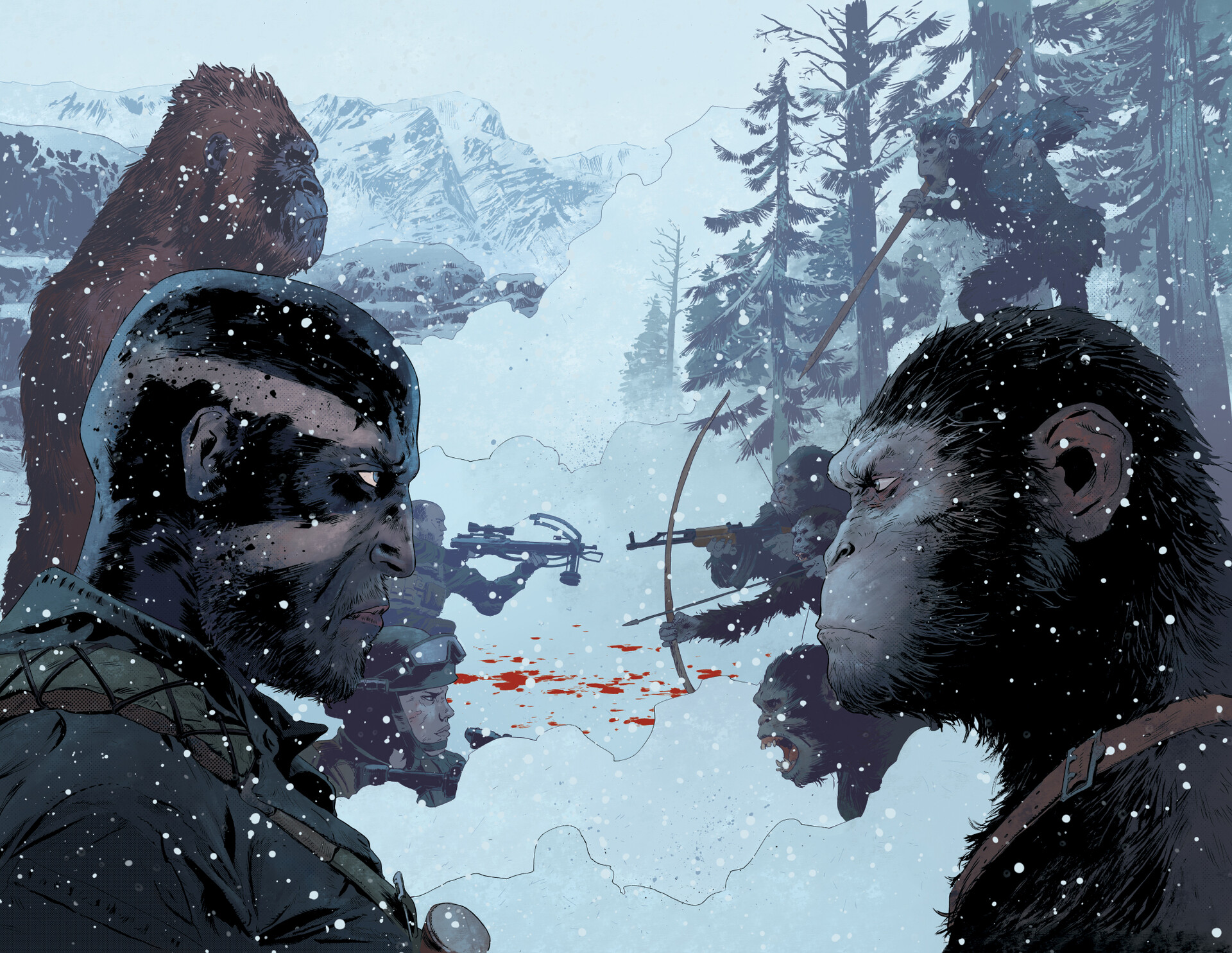 Artstation War For The Planet Of The Apes Comic Book Cover