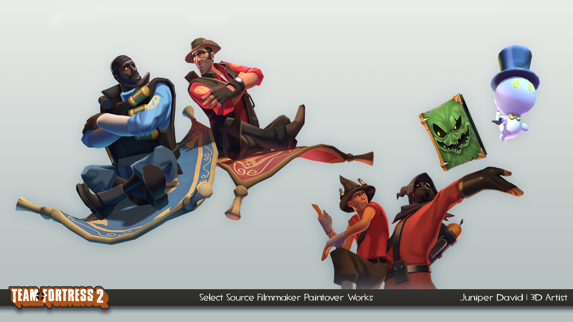 Artstation Team Fortress 2 Select Sfm Paintover Works