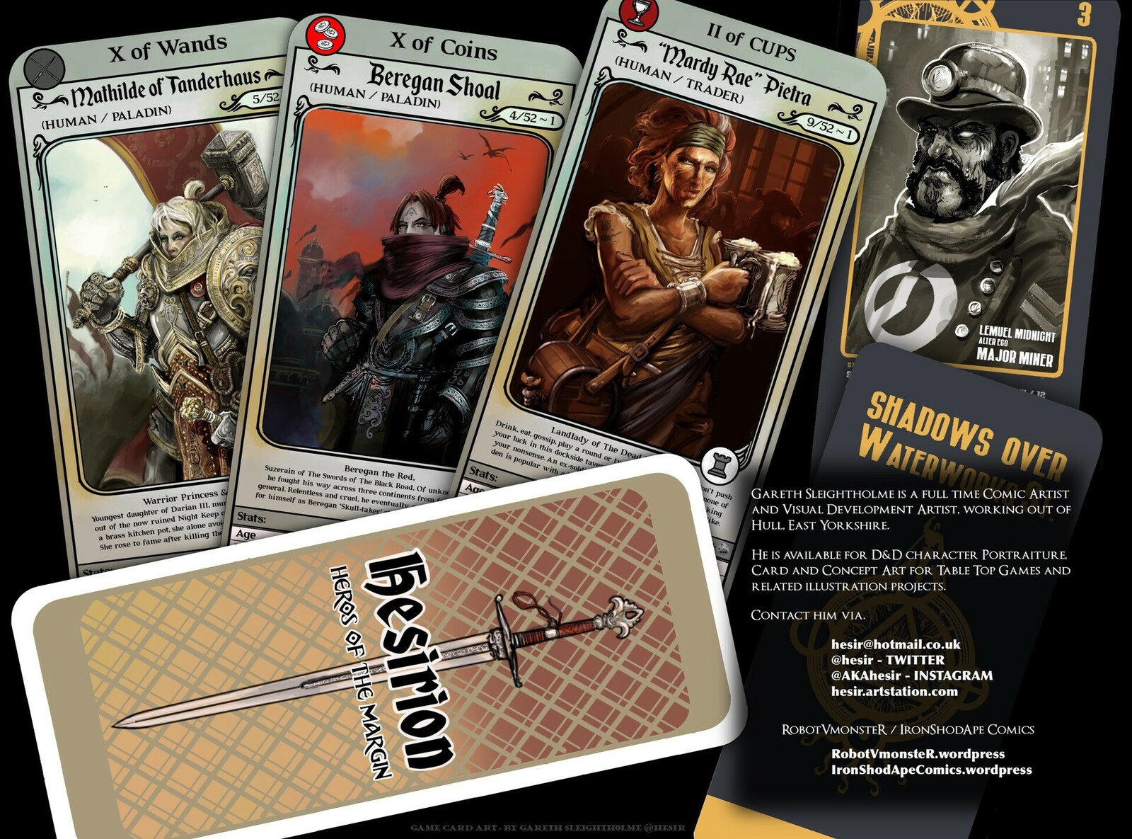 Test art as Game Cards.