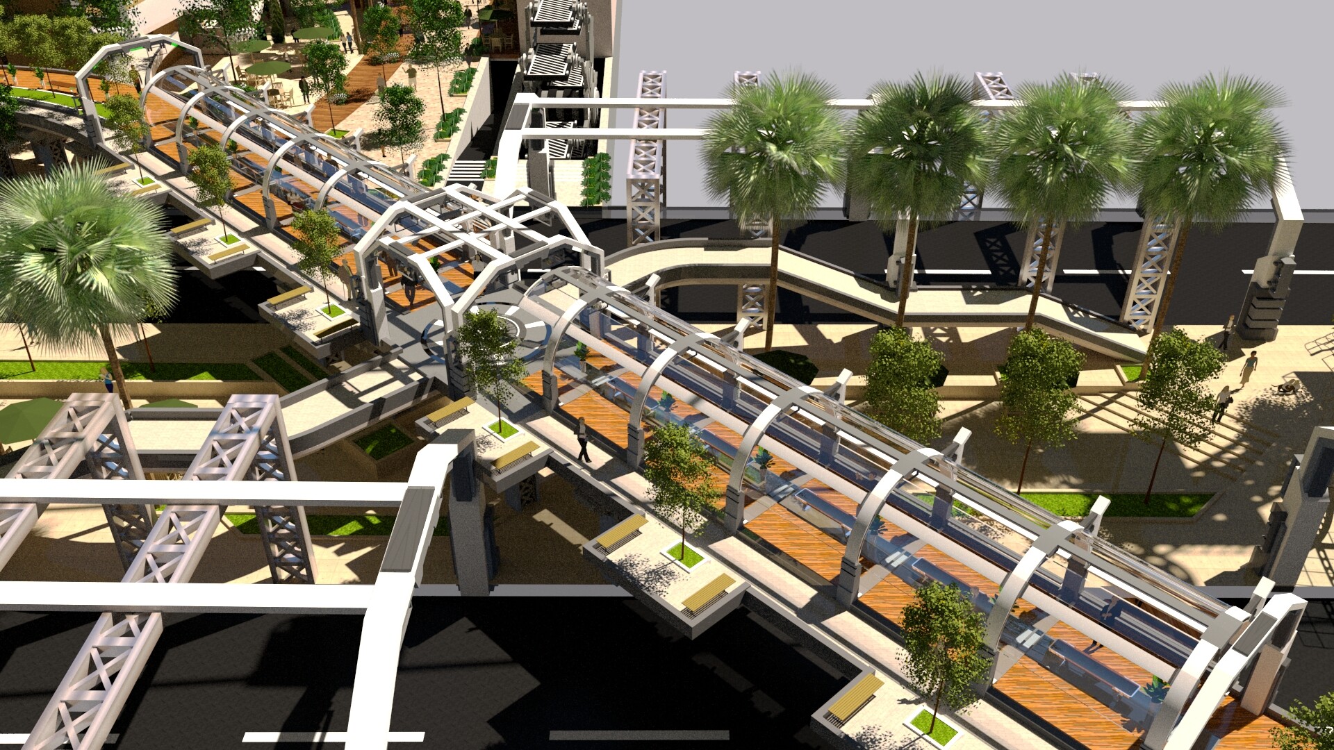 Artstation Connection Bridge Design Kevin Dai