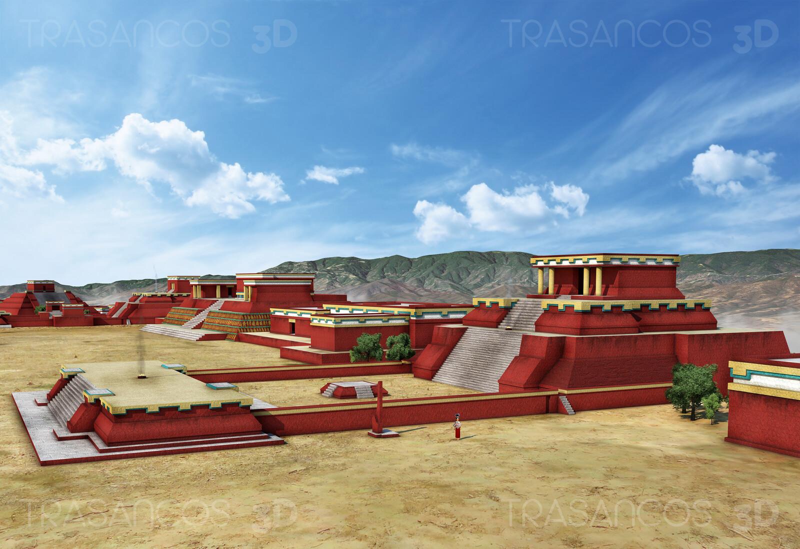 View of the Sistem IV of buildings in the city of Monte Albán.
Modeled in collaboration with:
- Alejandro Soriano
- Carlos Paz