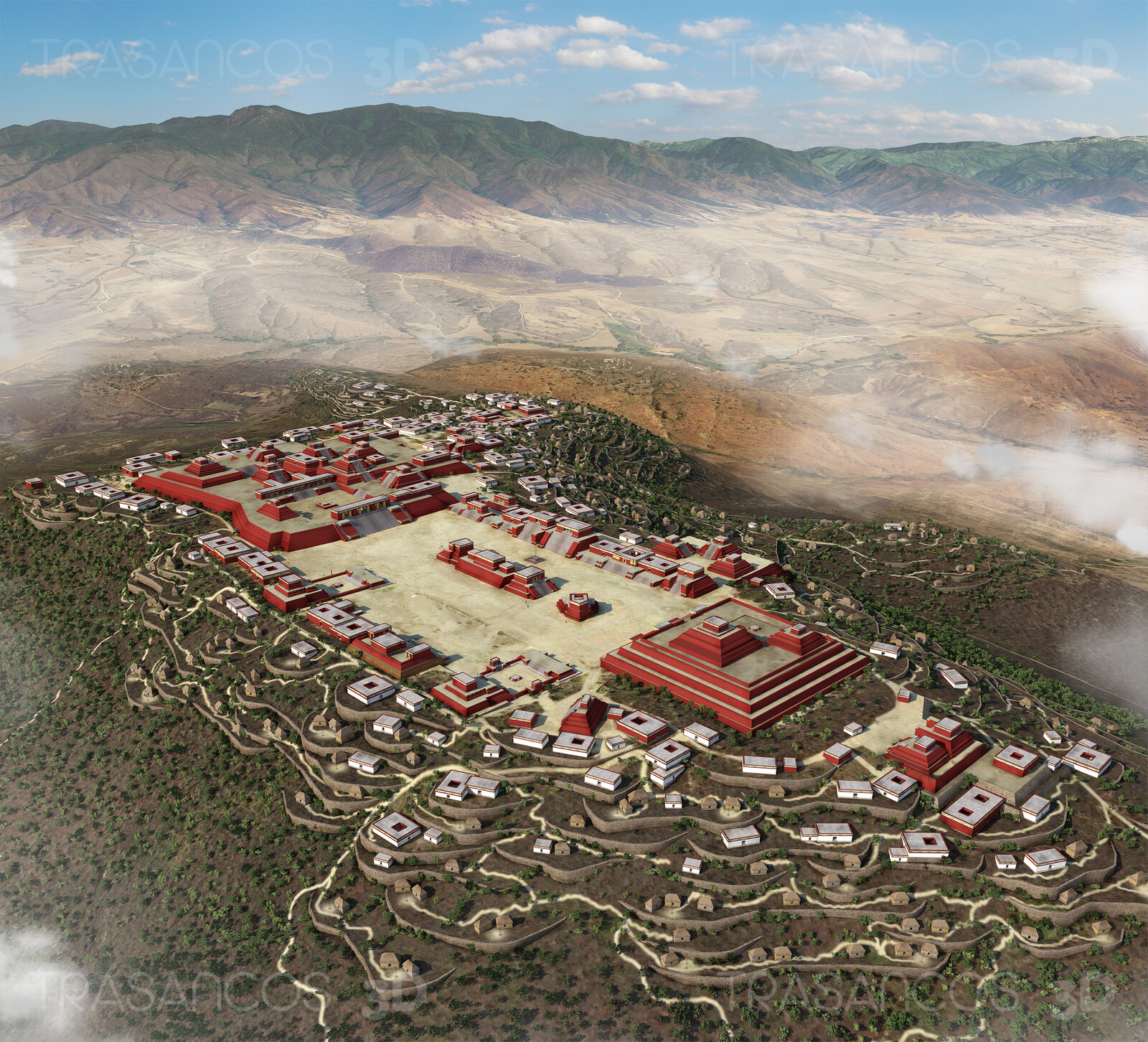 Aerial view of the zapotec city of Monte Albán.
Modeled in collaboration with:
- Andrés Armesto
- Alejandro Soriano
- Carlos Paz
- Diego Blanco