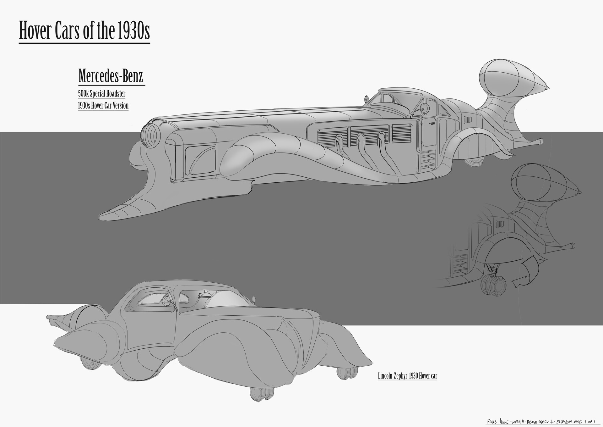 Frans Akare Mercedes Benz Hover Car