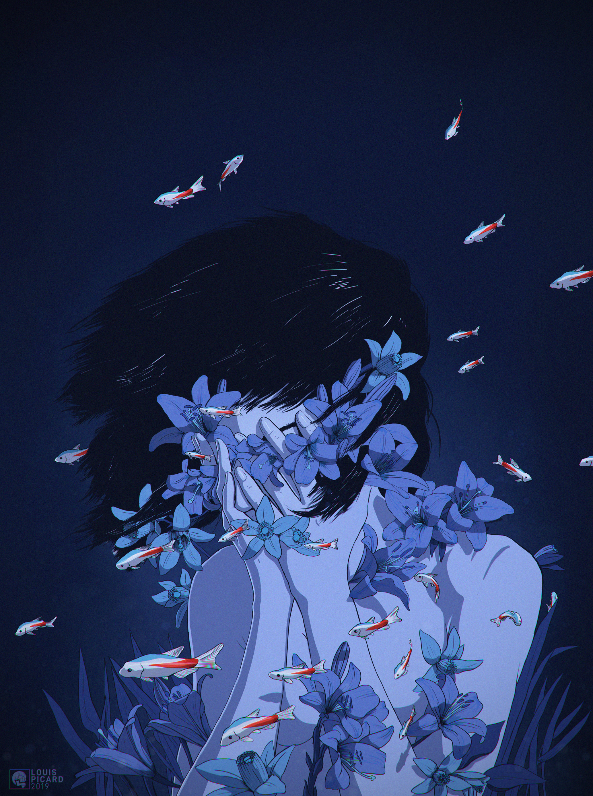 Wallpaper Artstation Perfect Blue Louis Picard For Free