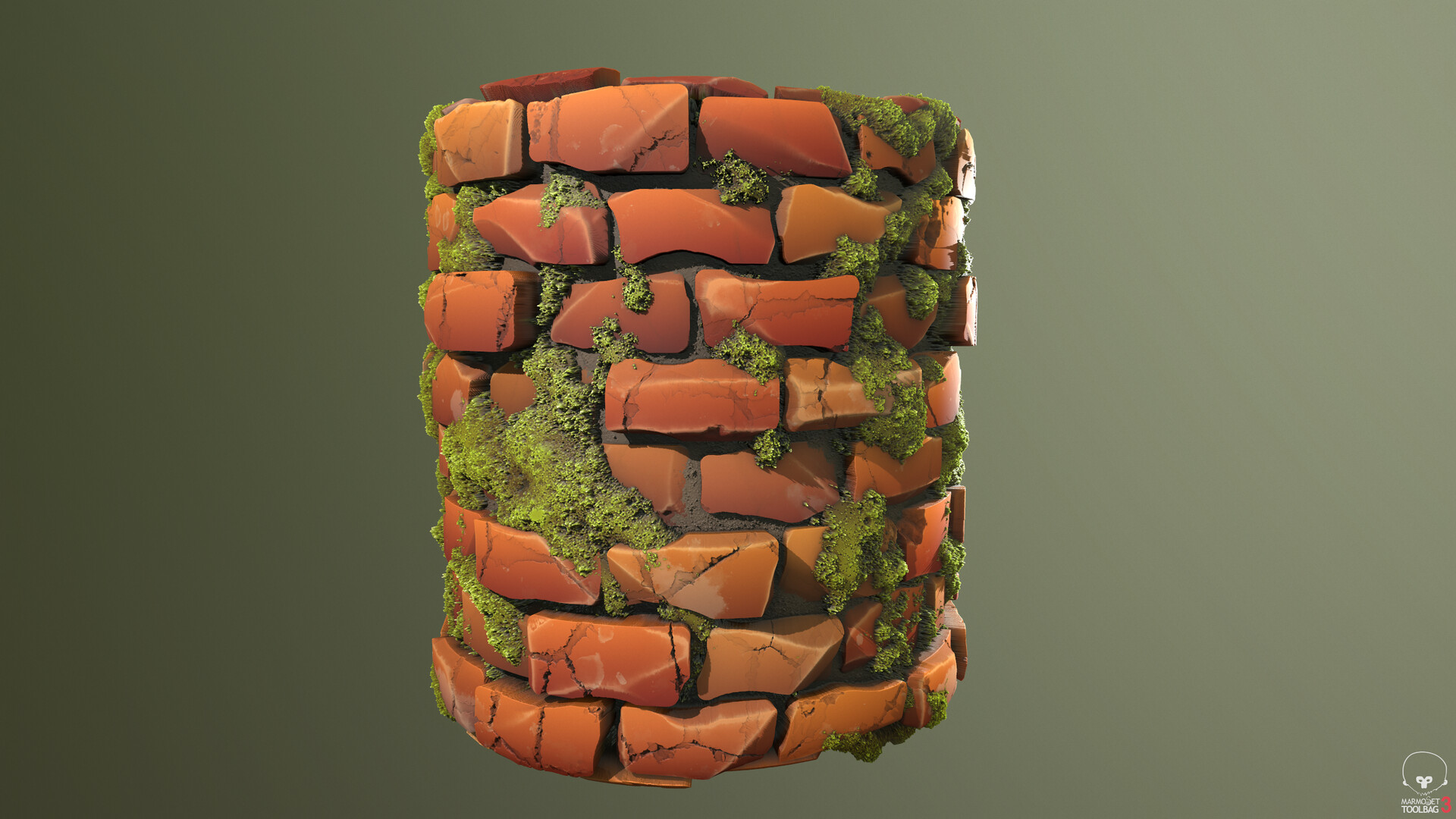 ArtStation Mossy Bricks
