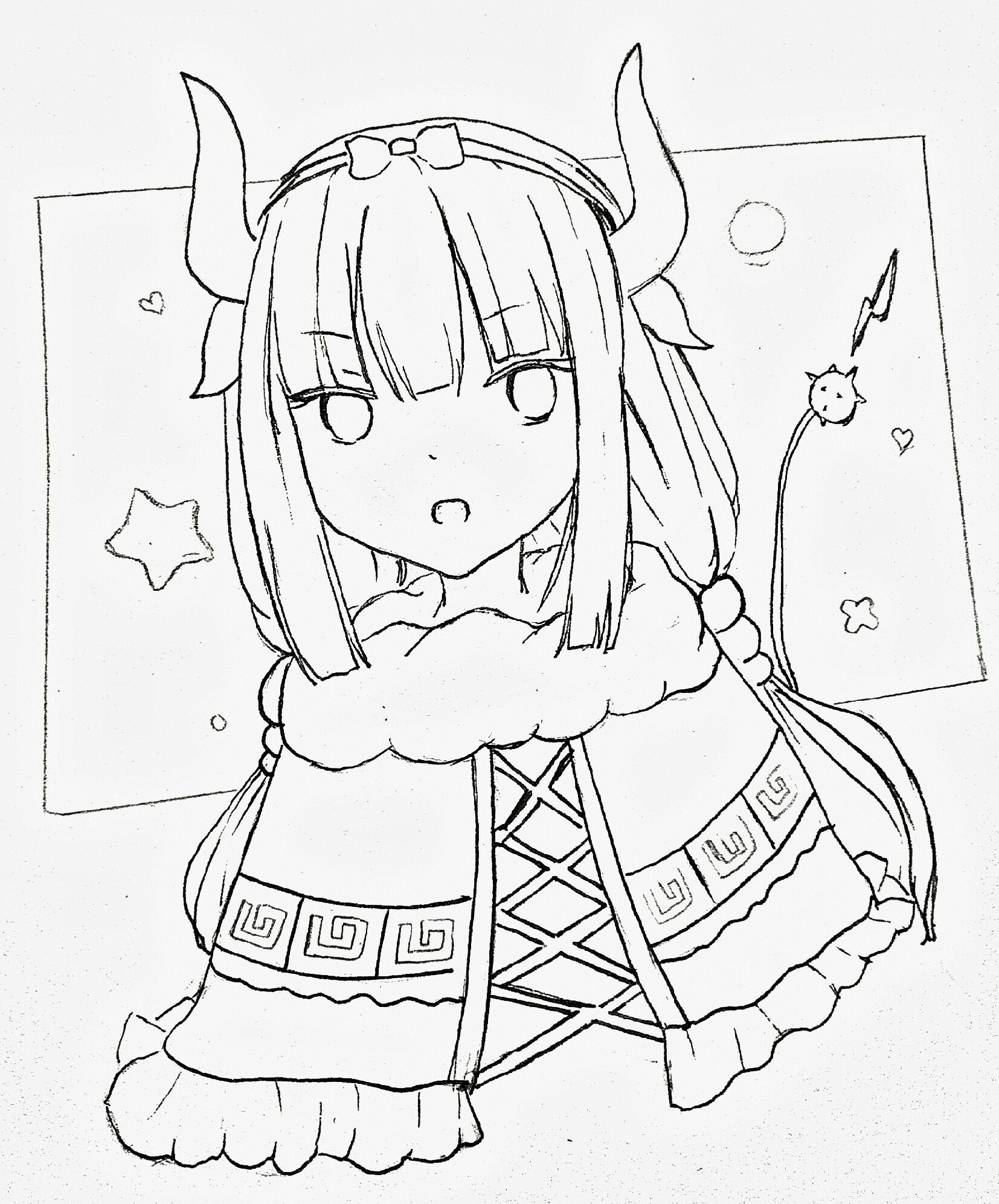 Artstation Sketch Fanart Kanna Kamui