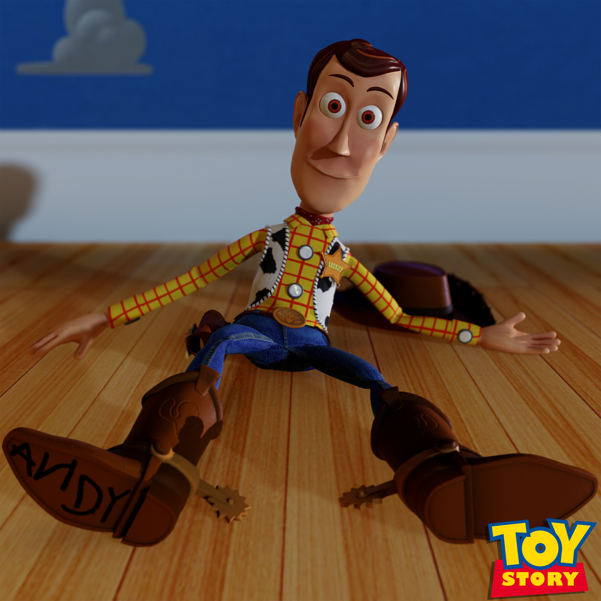 toy story andy foot