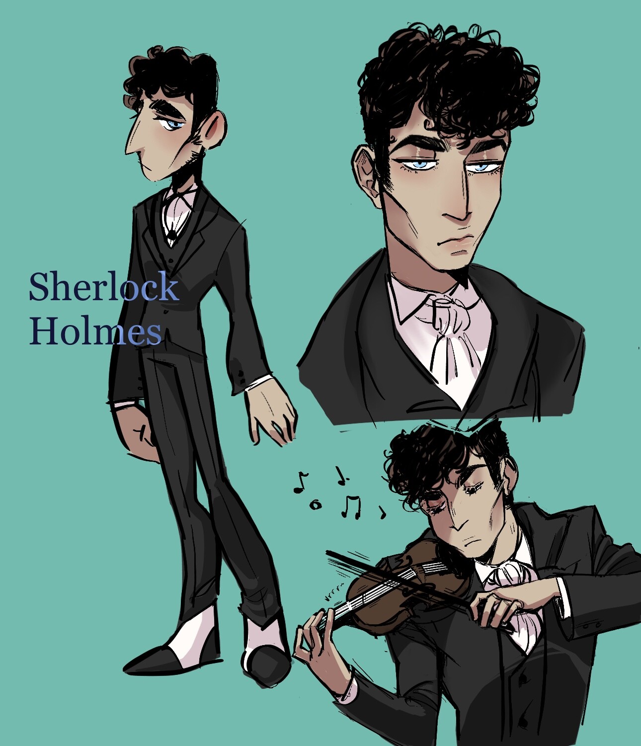 Artstation Sherlock Holmes Karina Wack