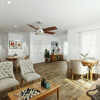 Artstation 4 Bedroom Simple Modern Residential 3d Floor