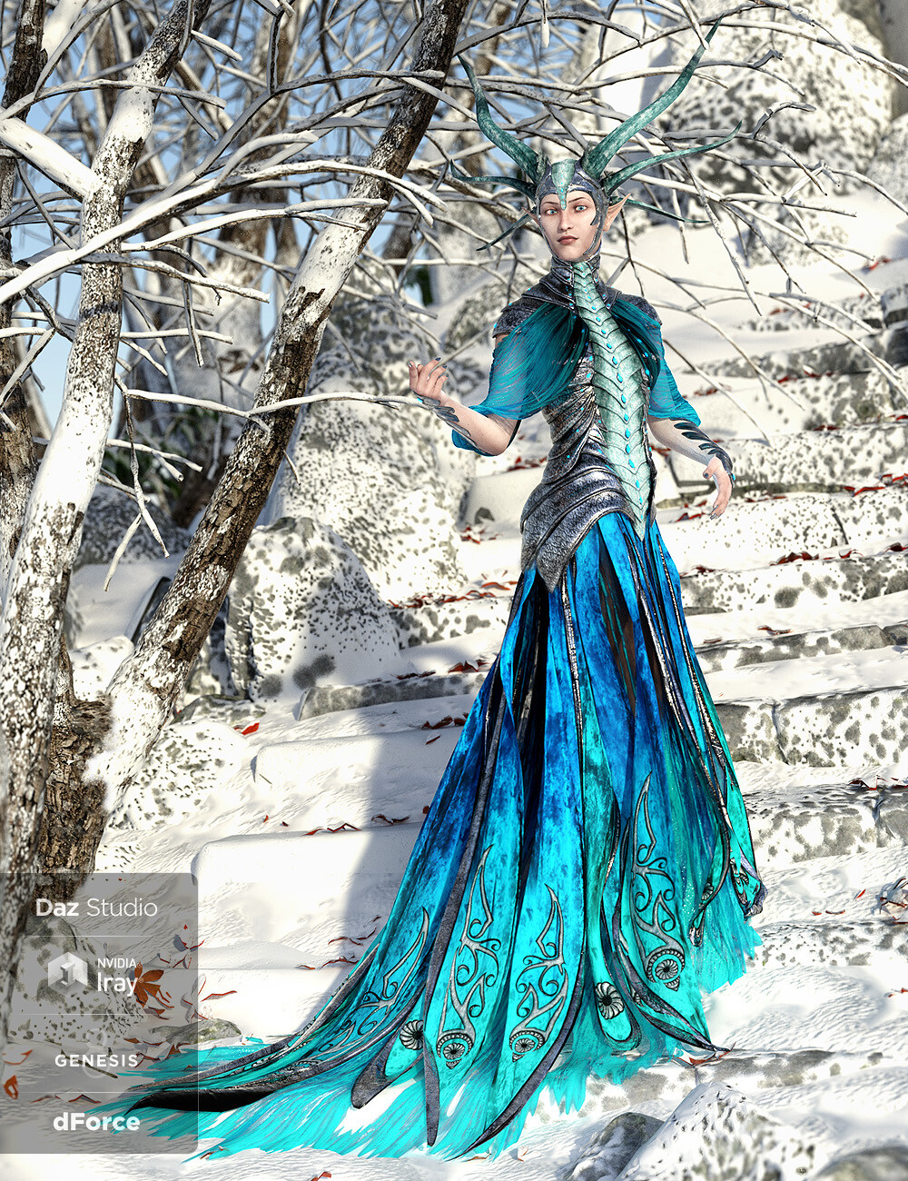 "Winter Goddess"
And a second promo for the Dragon Empress project.