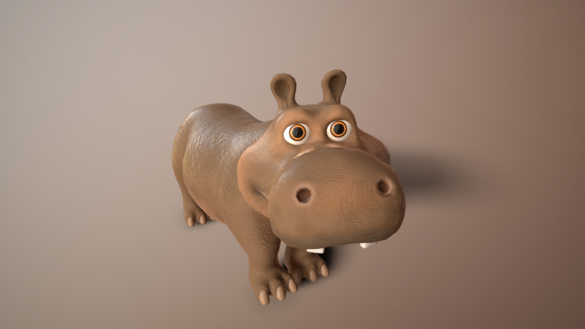 ArtStation - cartoon Hippo