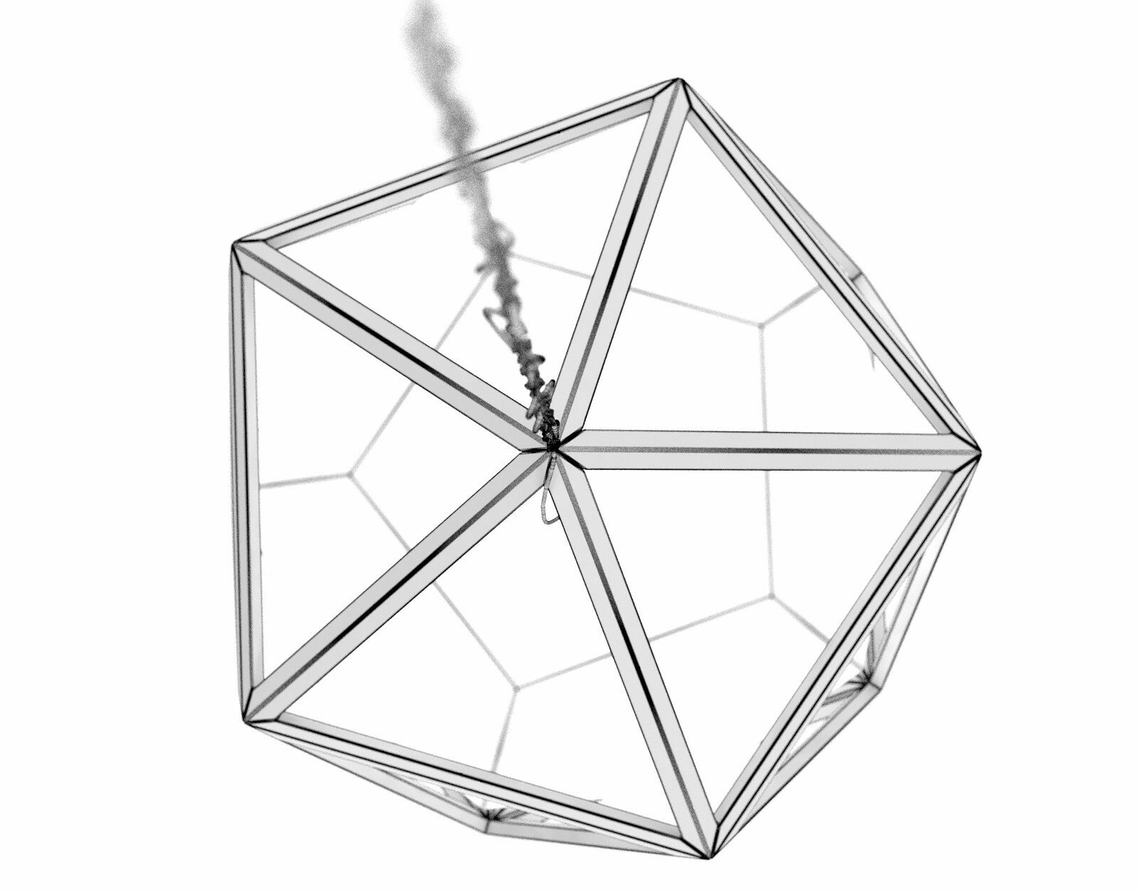 Wireframe rendering of the Icosa Chandelier
