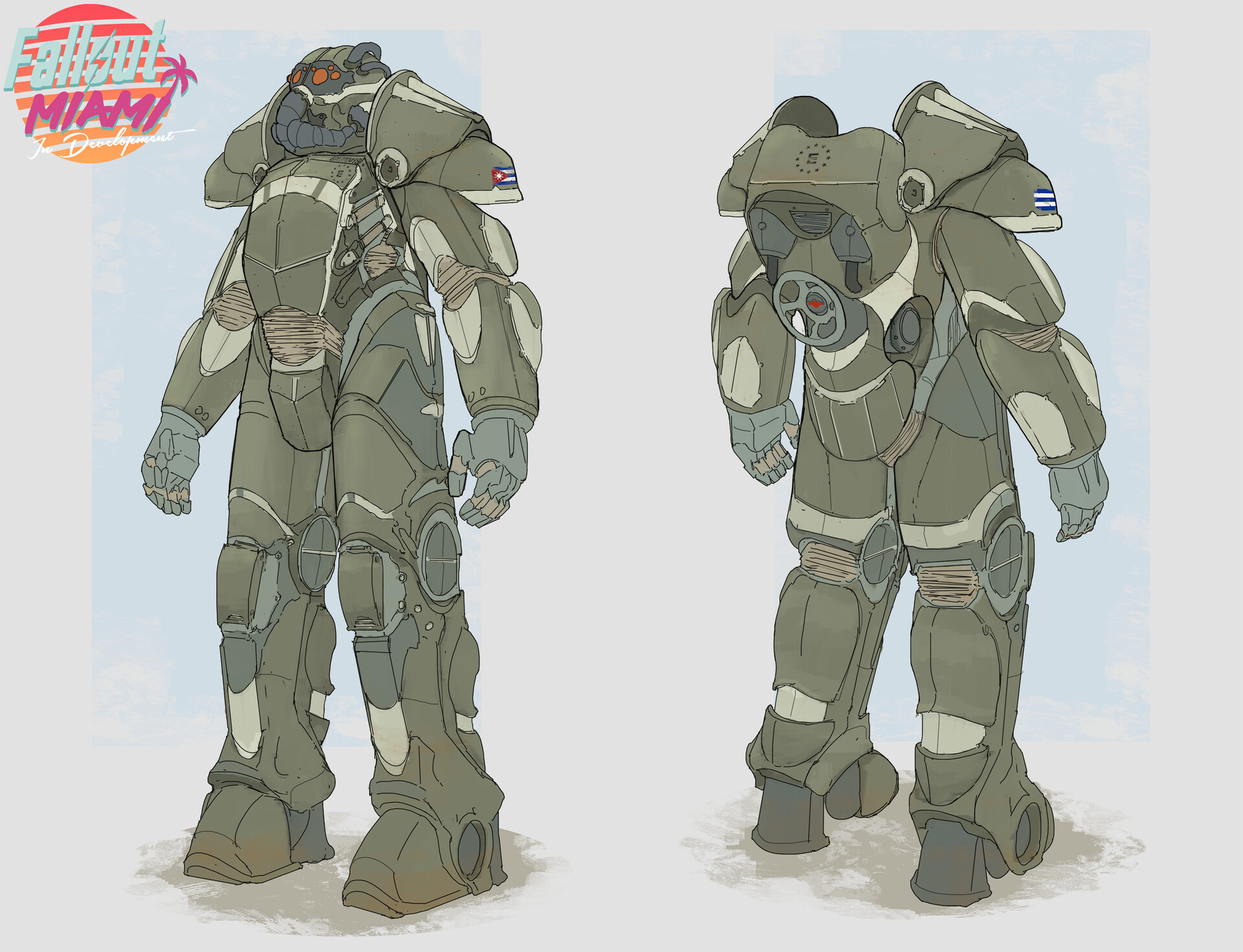 ArtStation - Power Armor Design, image size:1920x1470