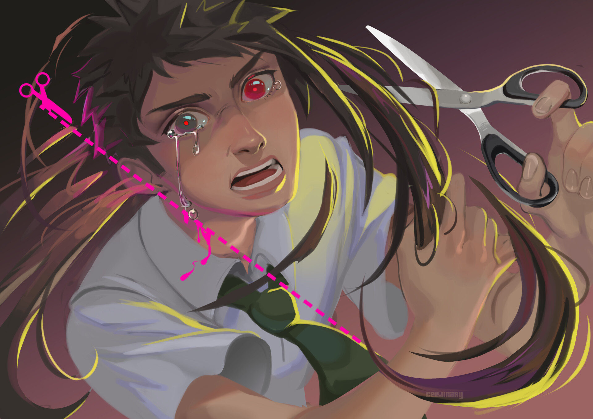 Artstation Hajime Hinata Ceejinary