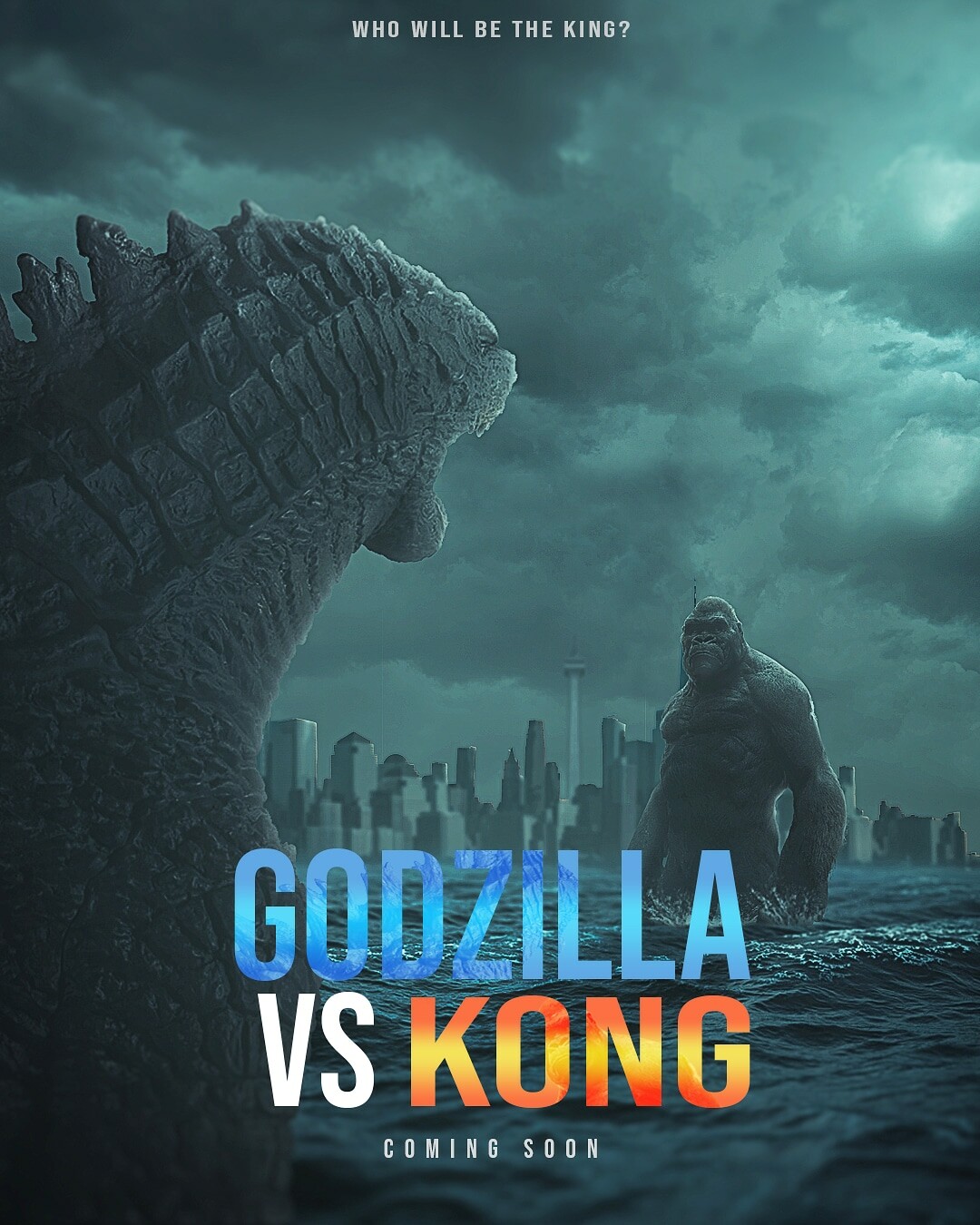 Poster Godzilla Vs Kong – Tulisan