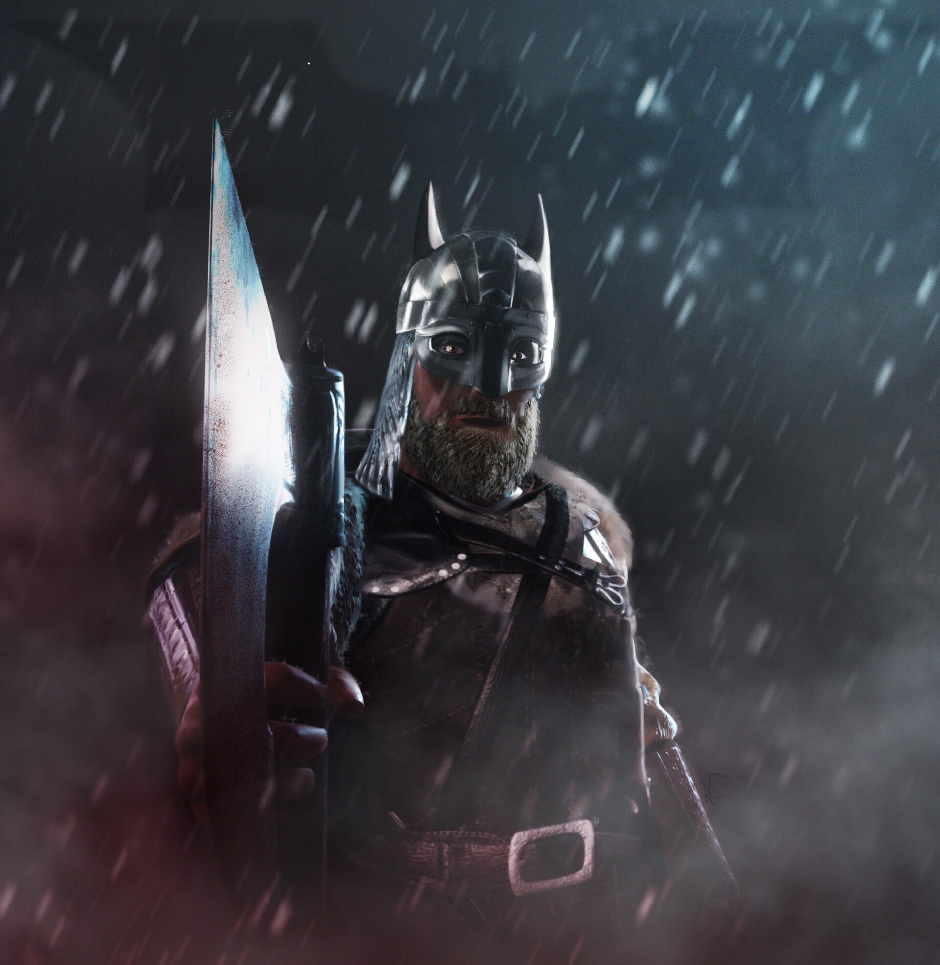 ArtStation - A viking batsy.