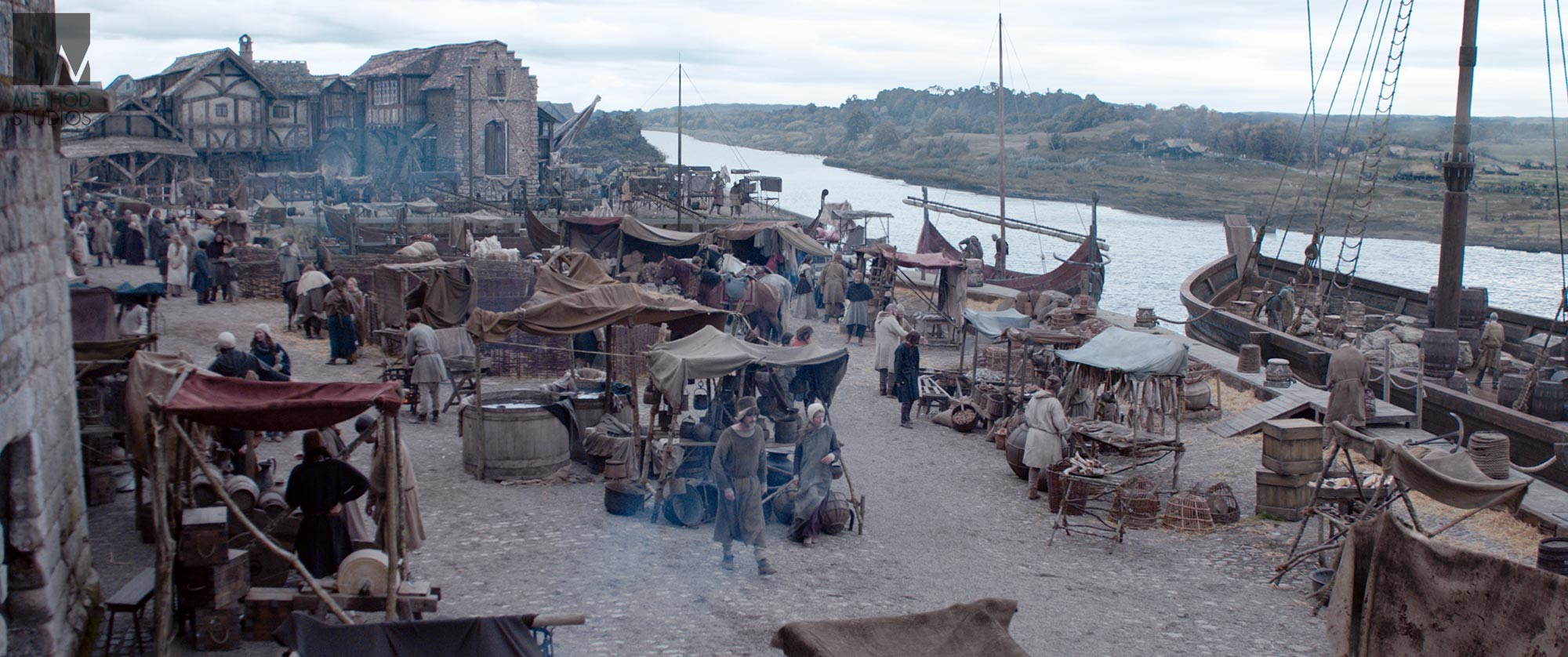 Another piece of Berwick background cyclorama matte painting.