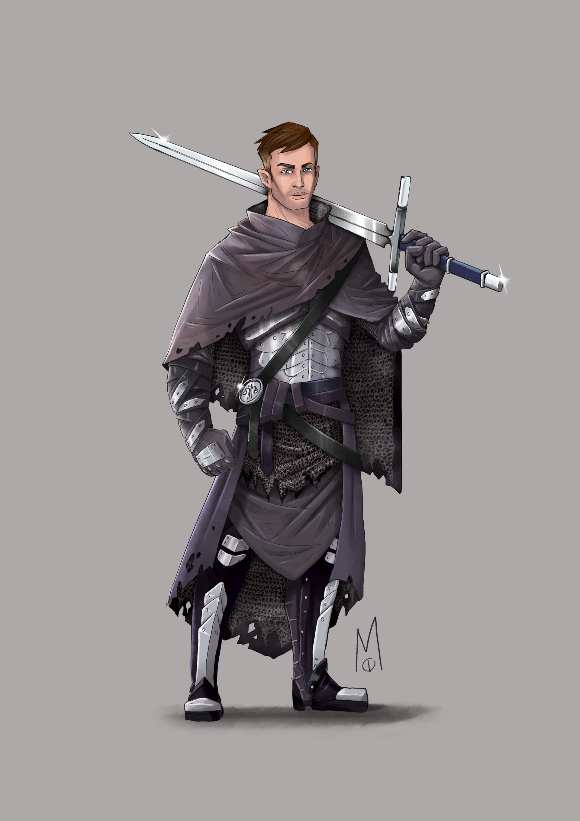 ArtStation Bounty hunter Paladin DnD Commission