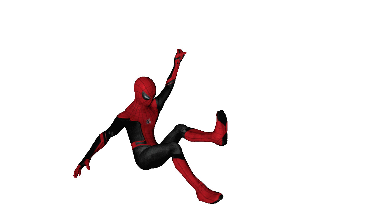 ArtStation Spider Man swinging animation