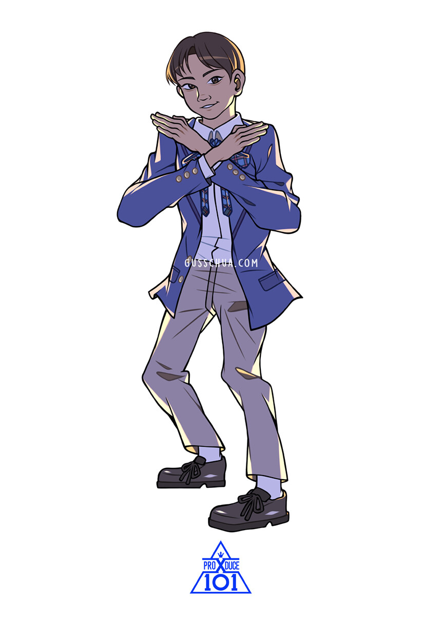 Artstation Produce 101 Pick Me Center Guss Chua