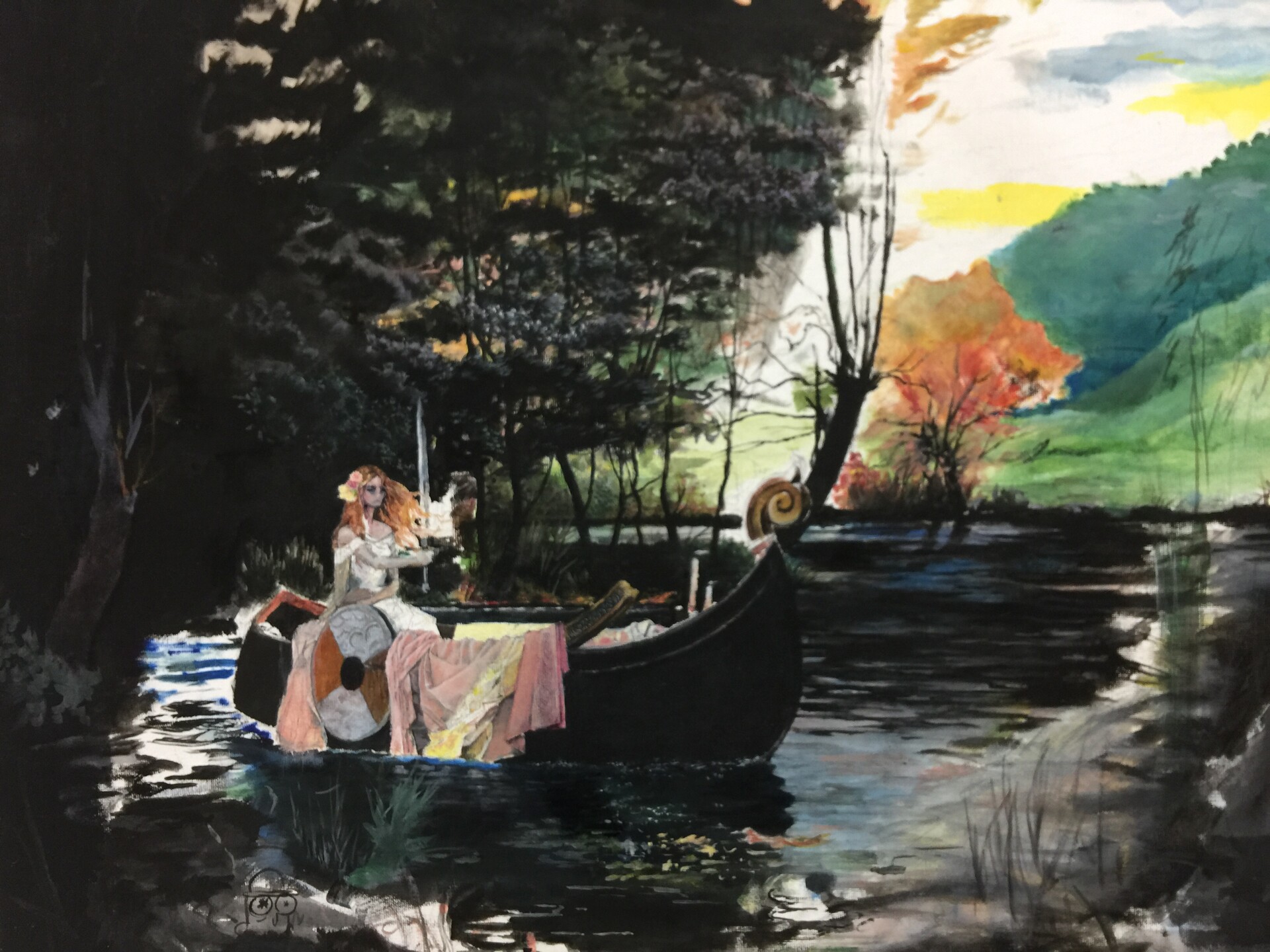 yehiel hibshoosh weird lady of shalott