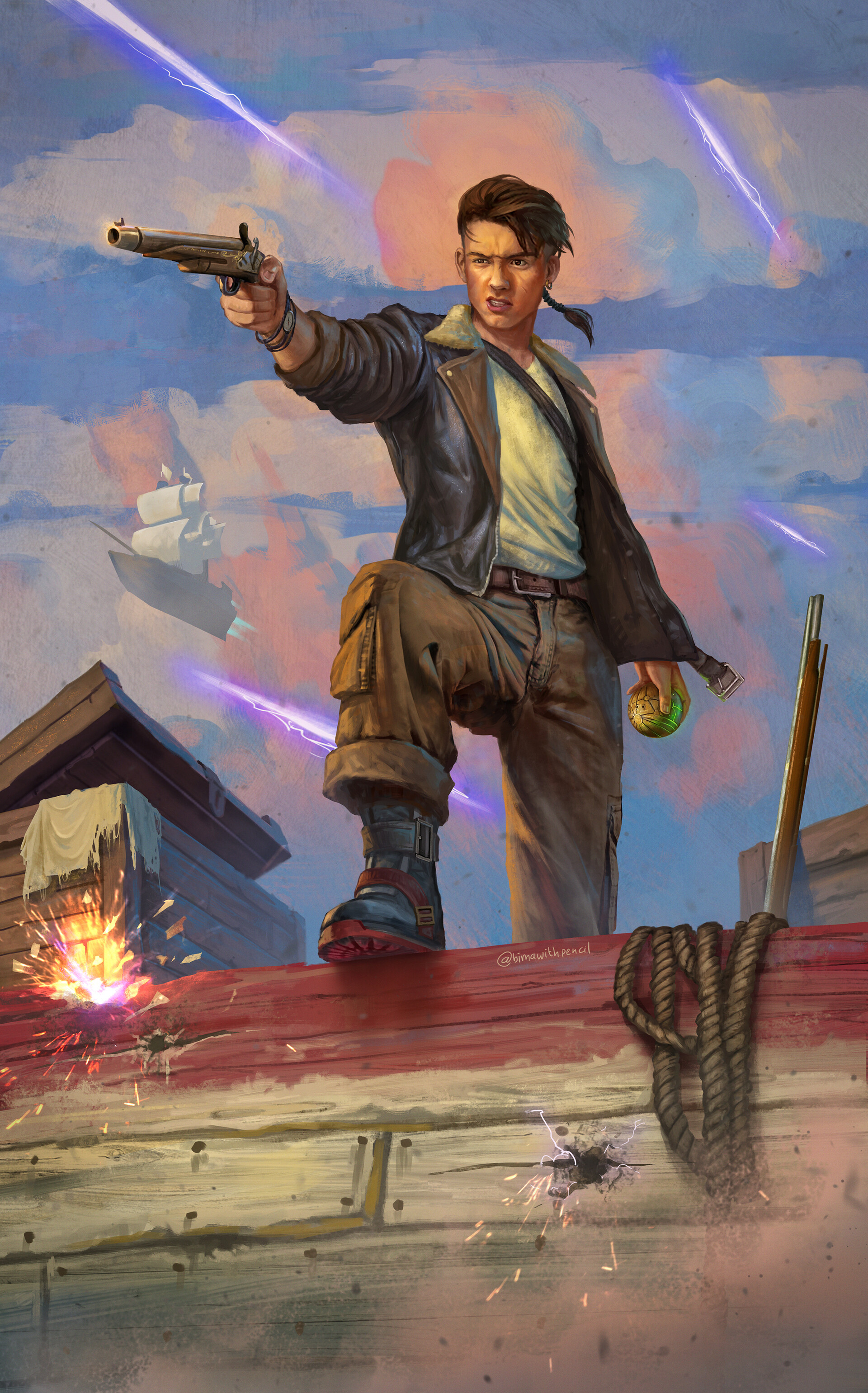 Artstation Jim Hawkins B I M A Treasure planet 2 concept art. artstation jim hawkins b i m a