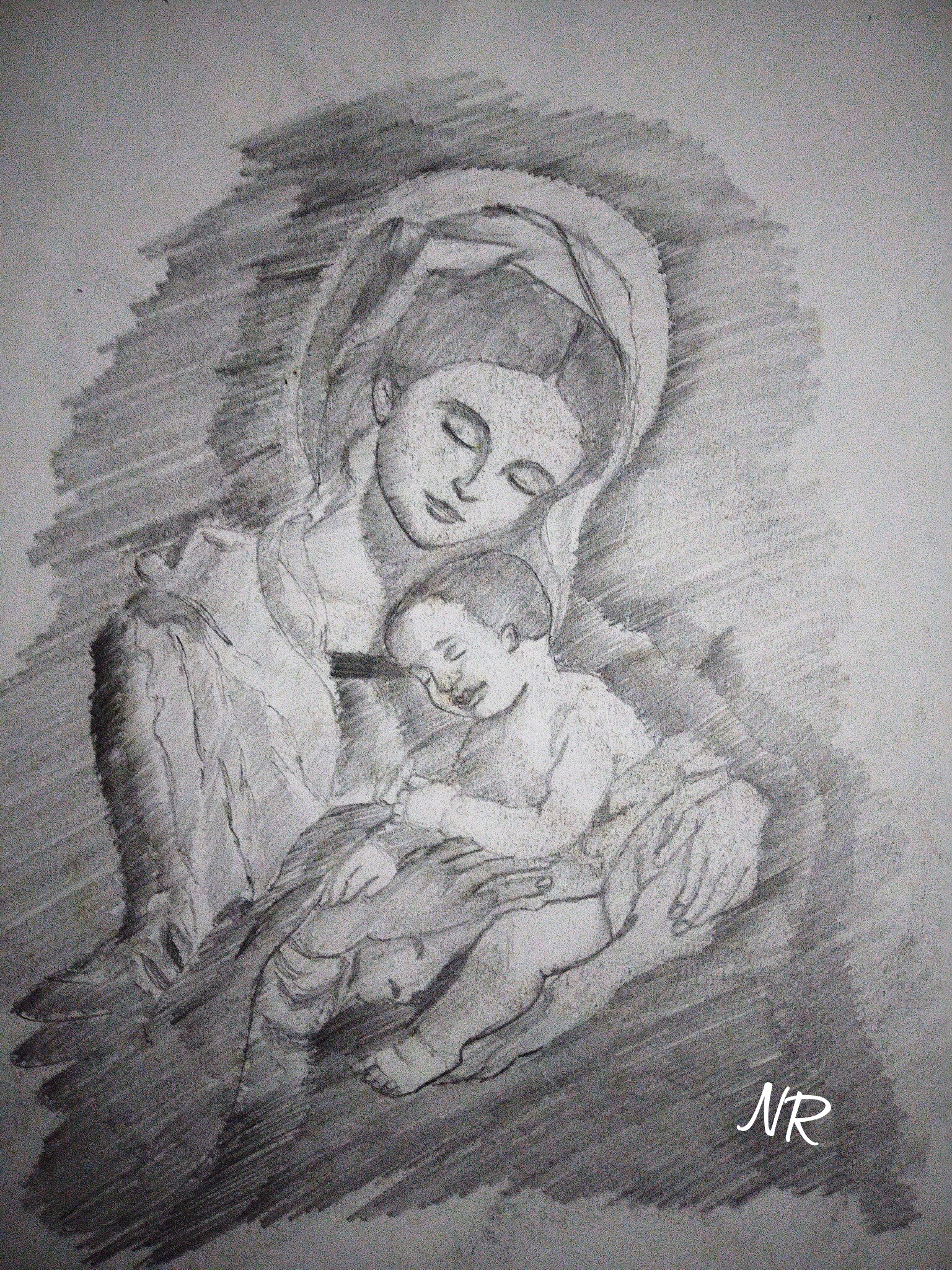Baby Jesus Drawing at GetDrawings mother mary child jesus christmas HD  phone wallpaper  Pxfuel